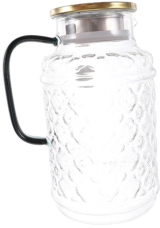 BESTonZON Pichet à Thé Pichet Hermétique Avec Bec Verseur Avec Bec Verseur Réservoir Deau Du Salon Bouilloire De Stockage Pot Deau De Cuisine Carafe à Vin Boissons Verre Cafetière