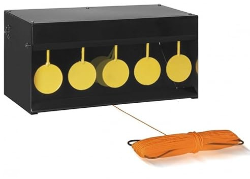 ECOMMUR Metall-Zielscheibe mit klappbaren Pendeln | Zielscheibe für Luftdruckwaffen