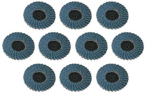BomDog 10 Pezzi 2 Pollici 60 Grana Mola Levigatura Mole a Disco Tipo Lamellare Ruote Lucidatura Ruota
