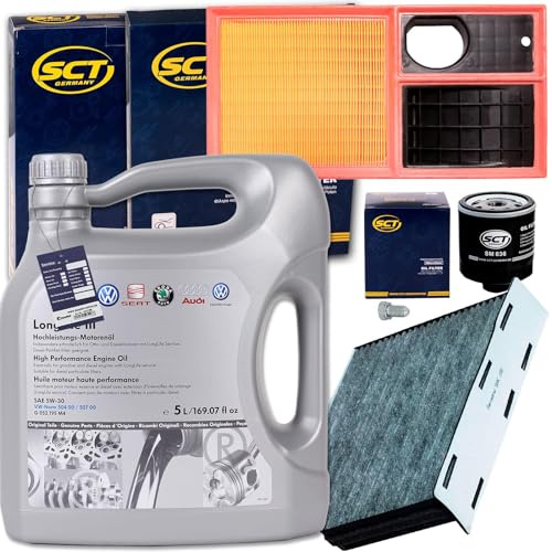 BandelOne enthält Filterset + 5L LL3 Öl 1.4+16V passend für Golf 6 Caddy Octavia