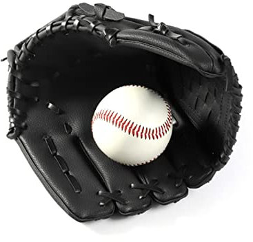 Supvox Linker Baseballhandschuh Aus PVC Mit Gepolsterter Handfläche Und Verstellbarem Riemen Für Softball Und Outdoor-Sport