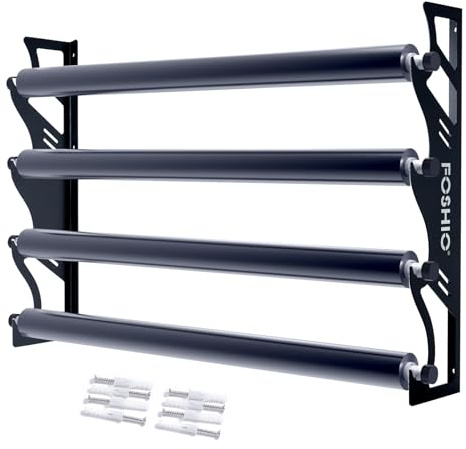 FOSHIO Vinyl Rollen Halter Lackschutzfolien Metall Halter, Autofolie Halter, Lackschutzfolien Display Rack Lackschutzfolien Rollenhalter Unterstützung Regale (Nicht Eisenstange inbegriffen)