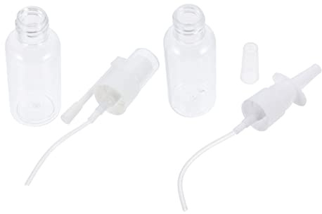 FOMIYES 2 Piezas botella de spray nasal limpiador de botellas de nariz papel higienico de colores spray bottle botella pulverizador mascota pequeño recipiente de plástico arandelas nasales