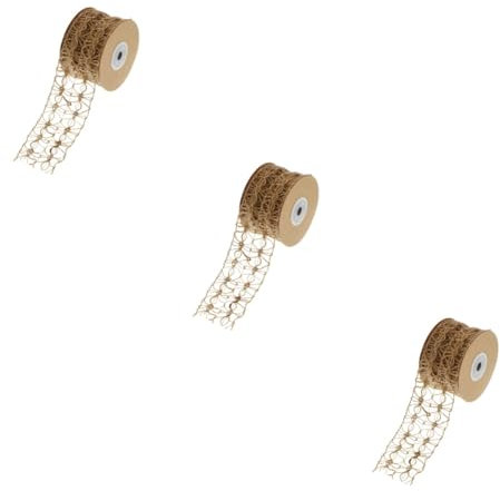 SHINEOFI 3rollen Dekorative Geschenkverpackungs-schnur Aus Jute Langlebiges Hochwertiges Bastelmaterial Für Kreative Projekte Und Garten-dekoration Yards Natürlichem Farbton