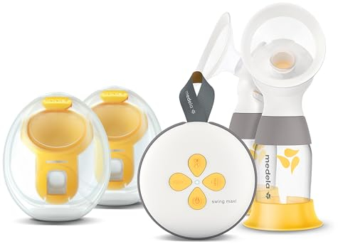 Medela Swing Maxi Pump Your Way - Conjunto de lujo con copas de colección In-Bra y protector de senos PersonalFit Flex