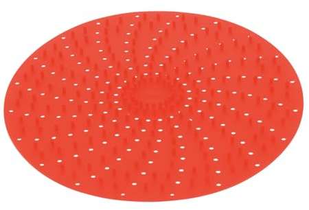 Alipis 2pcs Reusable Steamer Pad Silicone Baking Mat Easy to Clean Heat Resistant Liner for Air Fryer Accessories