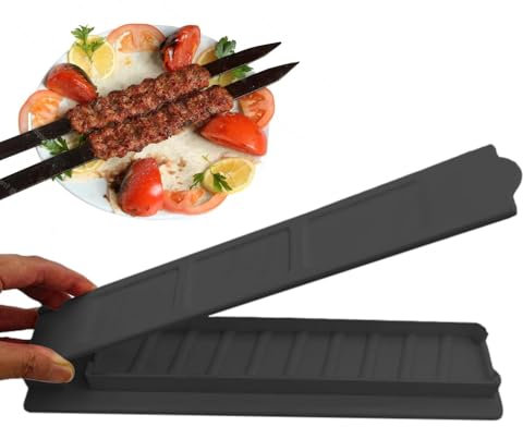 Kebab Maker, stampo manuale per kebab shish kebab maker e spiedini Kabobbe, kebab maker pressa kebab maker machine per barbecue, 11,5 x 2,95 x 1,02 pollici