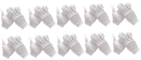 WOONEKY 10paare Antistatische Handschuhe Für Pc-bau Und Elektronikreparatur Ergonomisches Design Leicht Und Komfortabel Für Montage Fertigung Und Inspektion