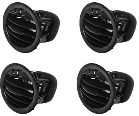 GLILAR Lüftungsgitter Vorne Kompatibel Mit Opel Für Adam 2013 2014 2015 2016 2017 2018 2019 Auto-AC-Kühlergrill Luftauslass-Entlüftungsgitter OEM: 13180765 13180868(Black)