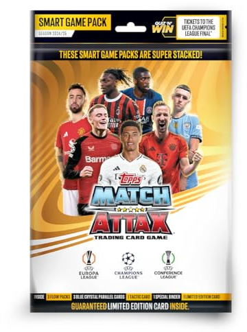 Topps UEFA Champions League Match Attax 24/25 Trading and Collectible Card Game - Smart Game Pack