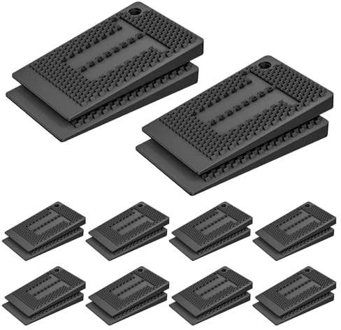 Möbel Nivellierpads, 20 Stück Möbelkeile, Flexible Gummi Tisch Nivellier Unterlegscheiben Tischbein Nivellierer, Flexible Möbelnivellierer zum Ausrichten, Schrank Unterlegscheiben