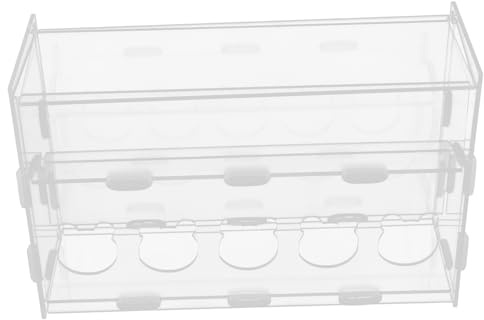 BESPORTBLE Acrylbox Zum Füttern Von Haustieren Transparenter Hühnerfutterspender Leicht Zu Reinigender Futternapf Für Hühnerkäfige