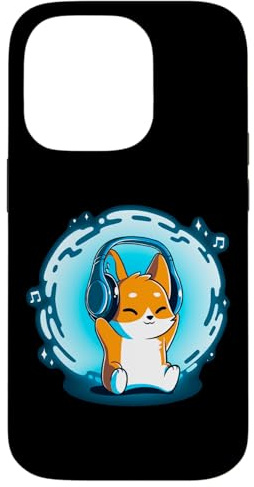 Casque Audio DJ Fox pour Hommes, garçons, Femmes, Filles Coque pour iPhone 14 Pro