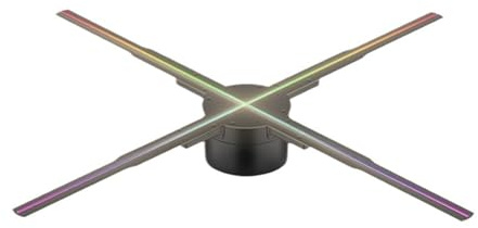 Proiettore olografico 3D da 80 cm con ventola 928 LED, lettore 2000 * 928, supporto for video, display pubblicitario for negozi, luci for festival