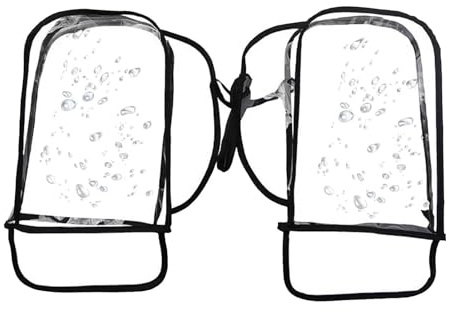 Cubierta De Lluvia Para Manillar - Protector Profesional Para Bicicleta Eléctrica, Protector De Invierno A Prueba De Viento, Protectors Transparente Resistente A Desgarros | Blindaje Impermeable De Al