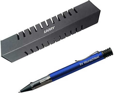 Lamy Kugelschreiber Al-star Modell 228, inkl. Laser-Gravur, Farbe dunkelblau (oceanblue)