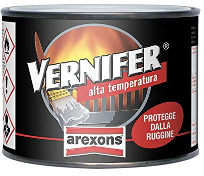 Arexons VERNIFER 4765- SMALTO 500 ML GEL ALTA TEMPERATURA NERO SATINATO - ANTIRUGGINE