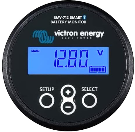 Victron Energy BMV-712 Smart Batteriemonitor - 6.5-70 VDC - Fungiert als Batteriewächter - Display und Bluetooth - Schwarz