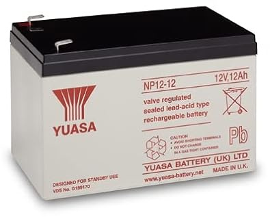Yuasa NP12-12 Lead Acid Battery - 12V, 12Ah