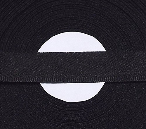 Großhandel für Schneiderbedarf 25 m Hosenschonerband/Stoßborte schwarz 16 mm