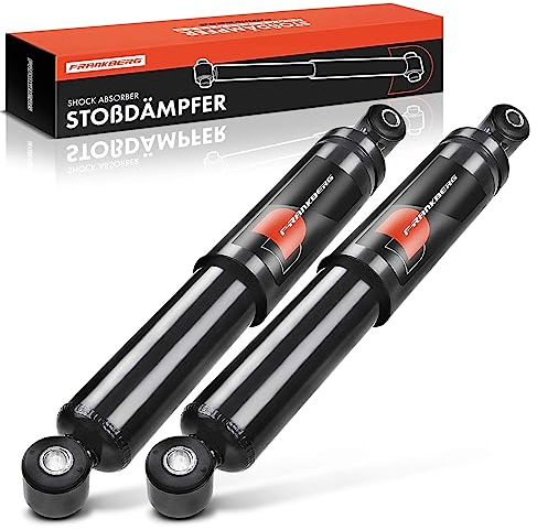 Frankberg 2x Amortisseur à gaz Arrière Gauche Droite 396mm Pression de gaz Compatible avec Kangoo KC0/1 Kubistar Camionnette X76 Kangoo Express FC0/1 Remplacer# 55022,230611