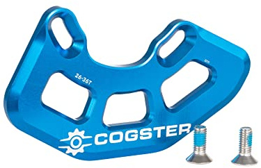 COGSTER FortiGuard Alloy MTB Bash Guard -A ISCG05 Bicycle Chain Guard for 26T-36T Chainrings, Bike Taco Bash for Your Mountain Bike Chain, BMX Chain (Blue)
