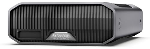 SanDisk Professional Proyecto G-Drive de 8 TB - HDD externo, Thunderbolt 3, USB (10 Gbps), disco duro ultrastar de 7200 rpm, lectura de hasta 250 MB/s - SDPHG1H-008T-NBAAD