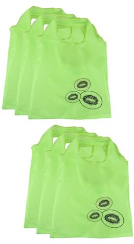 MAGICLULU Faltbare Einkaufstaschen 6 Stk Aufbewahrungstasche - Freundliche Taschen Wiederverwendbare Tragetaschen Einkaufstasche Umweltfreundliche Taschen Faltbar Erdbeer Tasche
