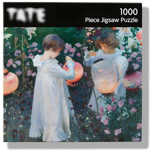 Puzzle de 1000 pièces – Artistique impressionniste « Carnation Lily Rose Design » par John Singer Sargent – Affiche complète incluse