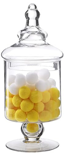 FCQLFYF Barattolo In Vetro, Barattolo Caramelle, Piatti Di Caramelle Con Coperchi, Contenitori Di Caramelle, Per Negozio Caramelle,Feste, Sagre e Matrimoni