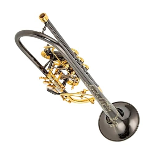 Trompeten Bb-Trompete Drehventil Typ B Flach Messing Flachschlüssel Professionelle Trompete Musikinstrumente