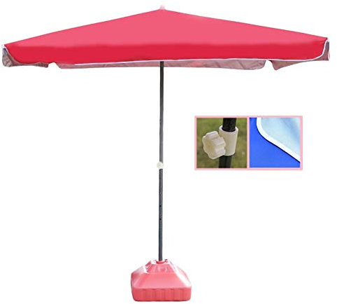 OWOHYG Ombrellone da Mercato per Patio Esterno Quadrato Deluxe da 6,5' per Balcone, Giardino o terrazza, 2M Volte;2M