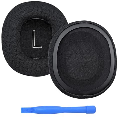 Ear Pads Replacement for Xbox Wireless, Wired, Xbox Stereo 20th Anniversary Special Edition Headphones by MMOBIEL – Mesh Fabric Ear Pad Cushions - Noise Isolation Earpads Replacement – Black