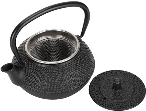 Hervidor Panacea Humidificador de Hervidor de Hogar de Hierro Fundido 15 × 15 × 10 Tetera de Hierro Fundido 0, 3 L Hervidor para Uso Doméstico con Colador Modelado en Hervidor de