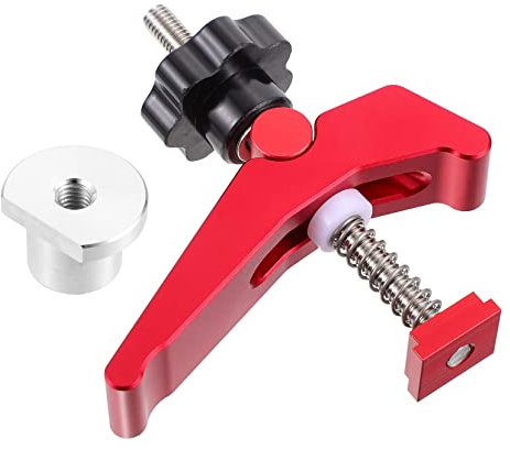 Angoily Track Hold Down Clamp Woodworking Clamp Aluminum Alloy Easy Install Remove Strong Construction