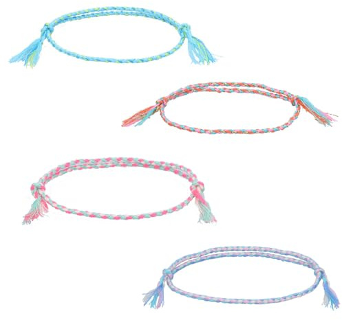 PERSENTU 4 PCS Ankle Bracelets for Women, Fashion Beach Anklet, Surfer Anklet Unisex Layered Adjustable Ankle Foot Chain Accessories for Women and Men