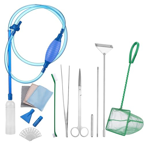 Lpraer 2,6 m Aquarium-Siphon-Staubsauger-Werkzeug-Set für Aquarium, Wasserwechsel, Reinigung von Sand und Kies, kompatibel mit verschiedenen Tankgrößen