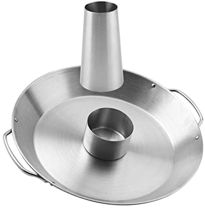 SUPVOX Support à Poulet Grillé en Acier Inoxydable 28 Cm pour Barbecue Extérieur, Rôtissoire Pratique et Résistante, Accessoire Cuisson Poulet Rôti Jardin et Terrasse