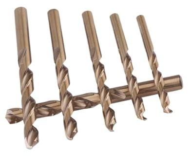 Jeu de forets hélicoïdaux Jeu de forets hélicoïdaux à tige droite en cobalt HSS-Co M35, accessoires for outils électriques et perçage du métal l'acier inoxydable(19pcs (metal box))