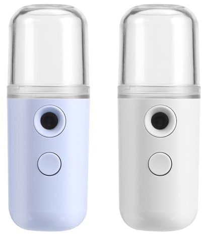 LRXIYODE Humidificador Facial Nano 2 Unidades Portátil Usb Recargable Humectante Piel Rostro Cuerpo Cuidado Diario Obsequio Compacto Fácil Transporte