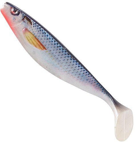 Balzer Shirasu Photo Print Shad 3D - Gummifisch zum Spinnfischen auf Hechte & Zander, Gummiköder, Softbait, Hechtköder, Gummishad, Farbe:Weissfisch, Länge/Gewicht:17cm / 35g