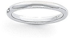 Ehering Platin 3 mm halbrund, bequeme Passform, leicht, Größe 8,5