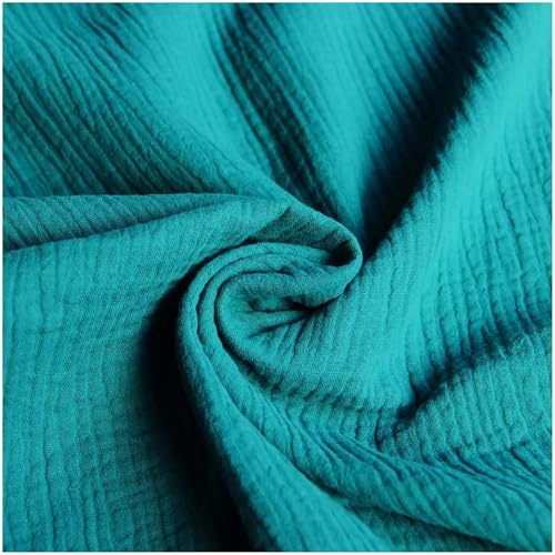 50x130cm Musselin Stoff uni Oeko-Tex zertifiziert Meterware Mulltuch Baumwolle