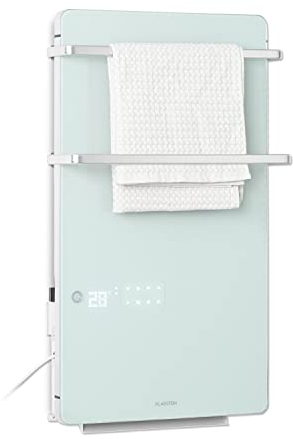 Klarstein Infrarotheizung, Infrarot Flachheizkörper für Bad und Innenraum, mit Thermostat, Heizung zur Wandmontage, Heater CO2-Frei, Touch-Control, IPX4 Heizgeräte, 2000 W