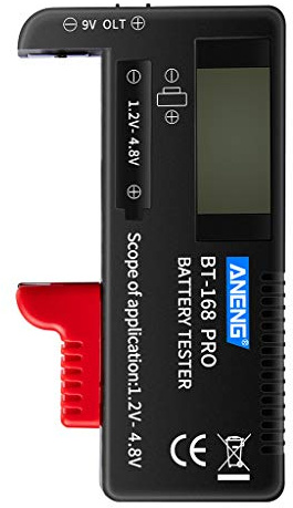 GUMEI BT168 PRO Battery Capacity Tester for 9V 3.7V 1.5V AA AAA Cell C D 18650 Battery