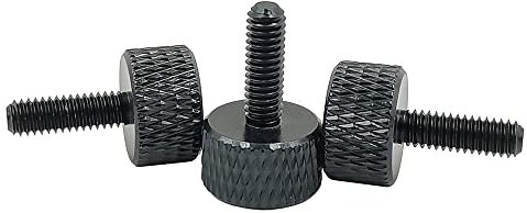 M5x14 Rändelschrauben Aluminiumlegierung Anodische Oxidation 20 stück Schwarz