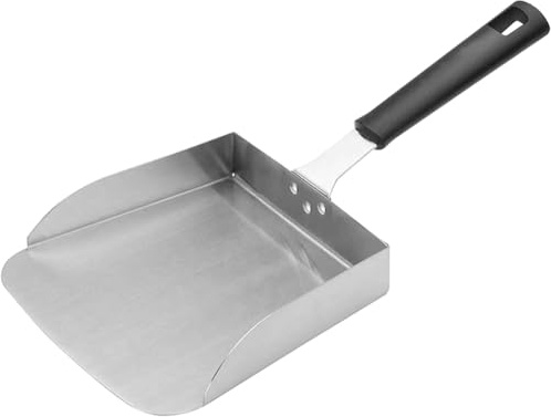 Spatule À Copeaux En Acier Inoxydable Planche À Découper Grattoir Cuillère Spatule Cuillère À Frites À Glace En Acier Inoxydable Accessoires De Plaque
