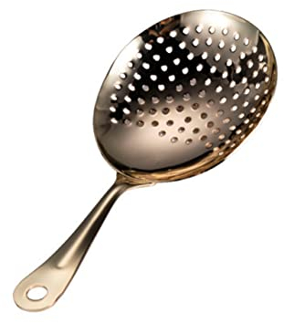 BESTonZON 304 Passoire Louche Passoire à Boisson Outil De Barre De Louche Fendue De Friteuse Passoire à Cocktail Passoire De Cuisson Tamis à Cocktails Louche Passoire Coller Cuillère