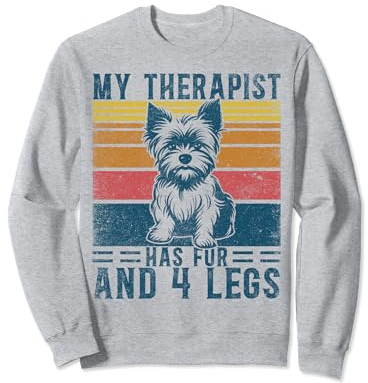 Teacup Yorkie Dad Shoes Food Yorkshire Terrier Teacup Sweatshirt