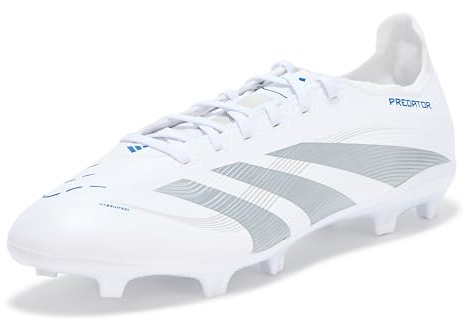 adidas Unisex League Firm Ground/Multi Ground, White/Silver Metallic/Bright Royal, 6 Women/5 Men